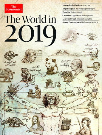 Couverture 2019 du magazine "The Economist"