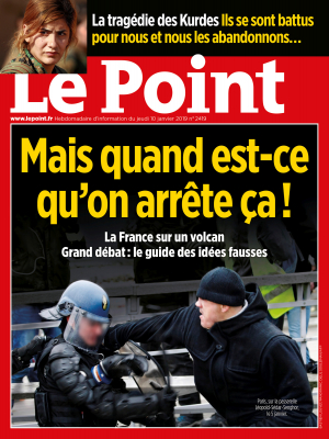 Couverture du Point en Janvier 2019 