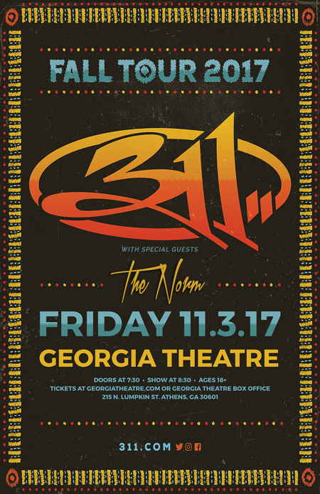 Le 311 au Theatre Georgia un 3/11/17