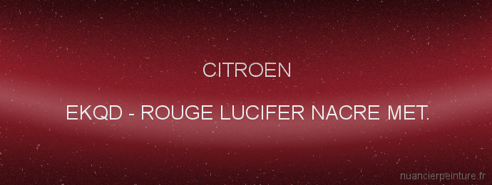 Rouge lucifer Citroen