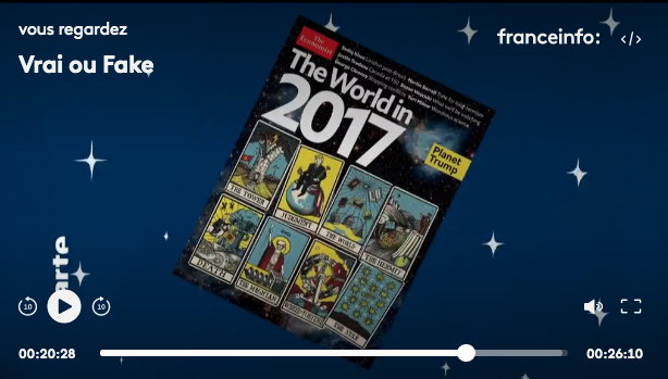 Capture d'écran Franceinfo TV rubrique "Vrai ou Fake" des 26 et 29/10/2018 