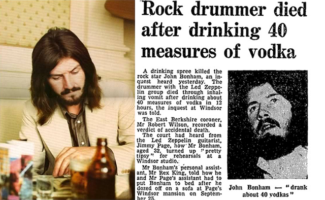 Un batteur de rock meurt après avoir bu quarante mesures de vodka