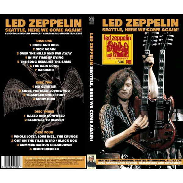 Led Zeppelin à Seattle le 21 Mars 1973
