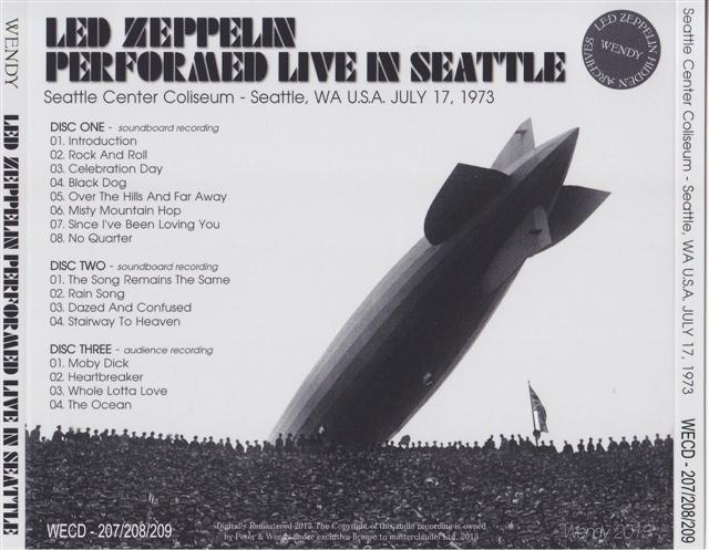 Live au Seattle Center Coliseum, à Seattle, WA USA le 17 Juillet 1973.