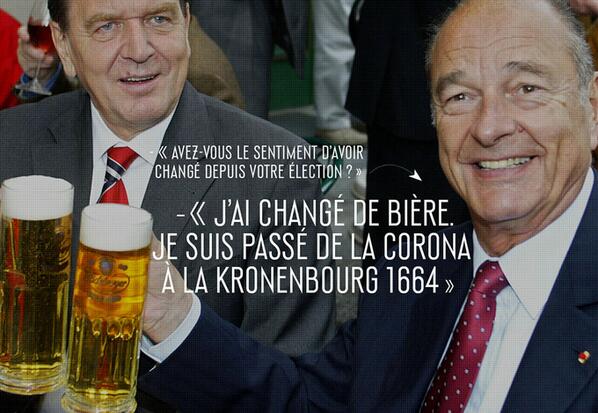 Jacques Chirac, buveur de bière Corona