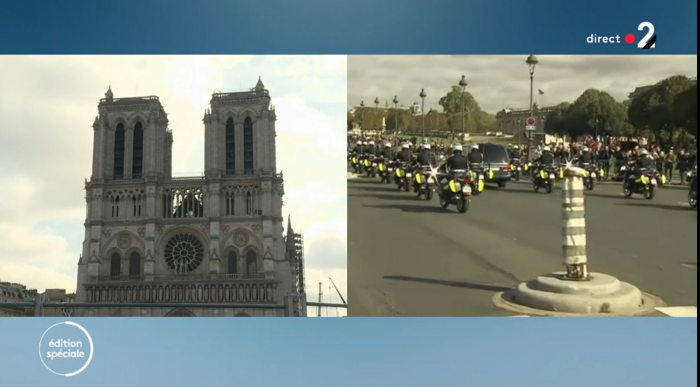 Edition spéciale France 2 — Hommage à Jacques Chirac — Cortège entre Invalides et St Sulpice — 30 Septembre 2019 —