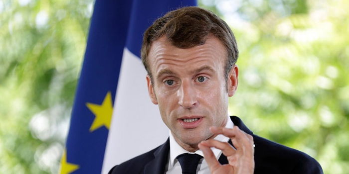 Conférence de presse de 'E. Macron à Bâle le 30 septembre 2018