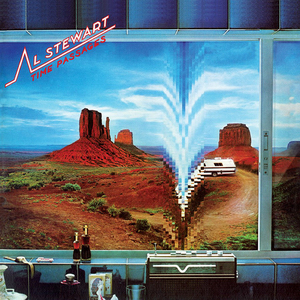 Mittens et Merrick Butte dans la Monument Valley  Pochette de l'album "Time Passages" d'Al Stewart