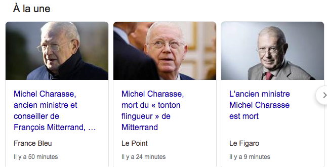 Décès de Michel Charasse