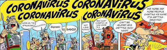 Illustration : Album "Astérix et la Transitalique" / Astérix® - Obélix® - Idéfix® / ©2017 Les Editions Albert René