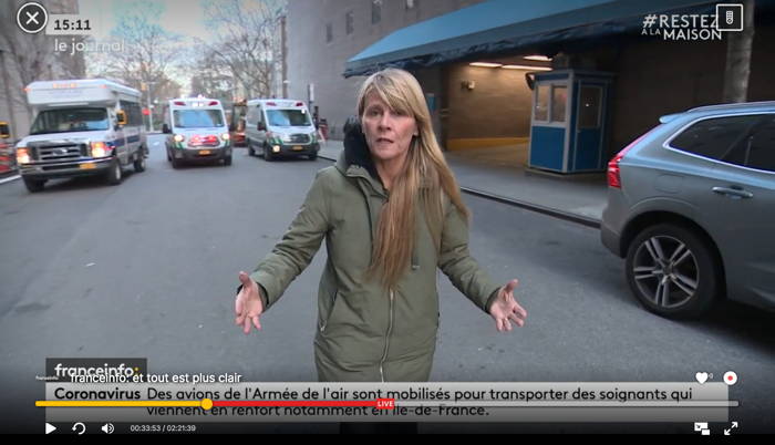 Capture d'écran Franceinfo: 3 Avril 14e semaine 2020