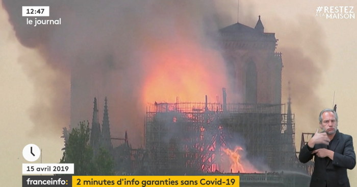 Incendie de Notre-Dame de Paris le 15 Avril 2019