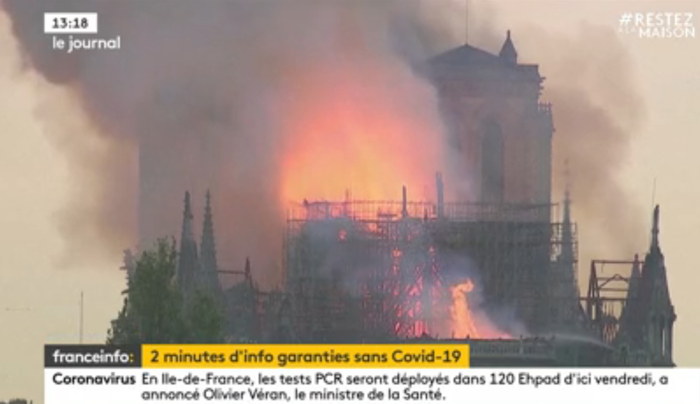 Incendie de Notre-Dame de Paris le 15 Avril 2019