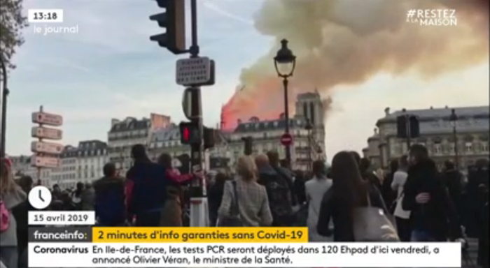 Incendie de Notre-Dame de Paris le 15 Avril 2019