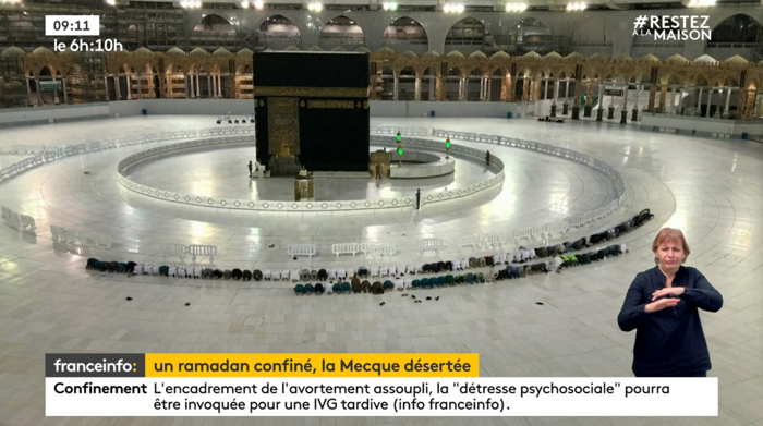 La Mecque désertée alors que le temps du jeûne et du Ramadan a commencé