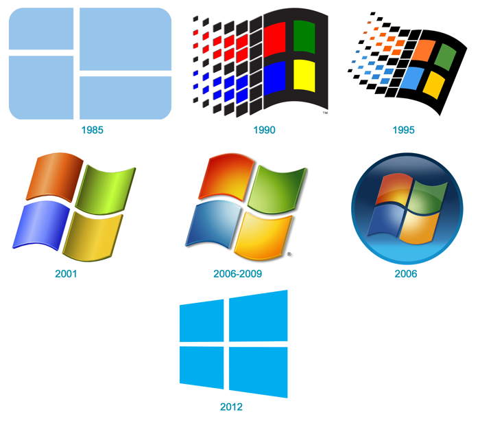 revue des logos de Microsoft