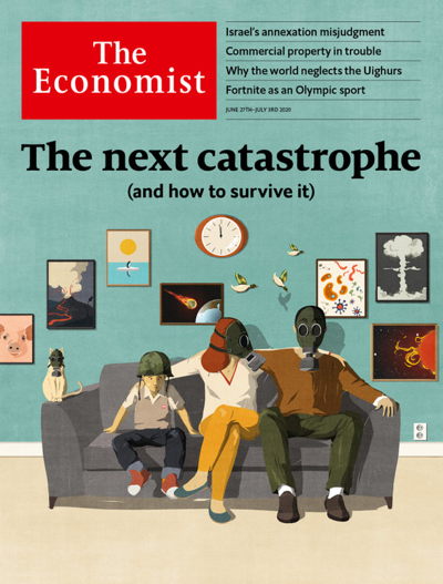 Couverture du "The Economist"  La prochaine catastrophe  (et comment y survivre)  