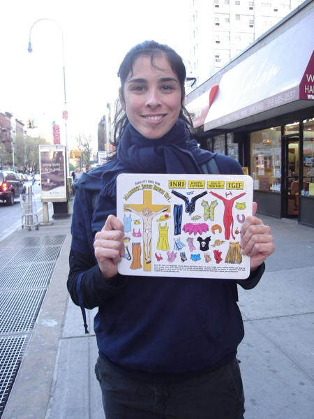 Sarah Silverman et sa panoplie de kit vestimentaire blasphématoire