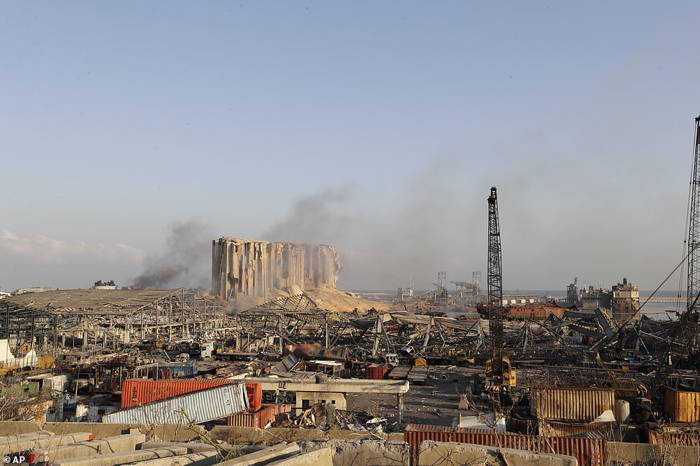 silos/solis  Beyrouth après les explosions du 4 Août 2020
