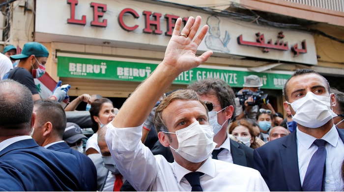 Macron, Le chef... à Beyrouth