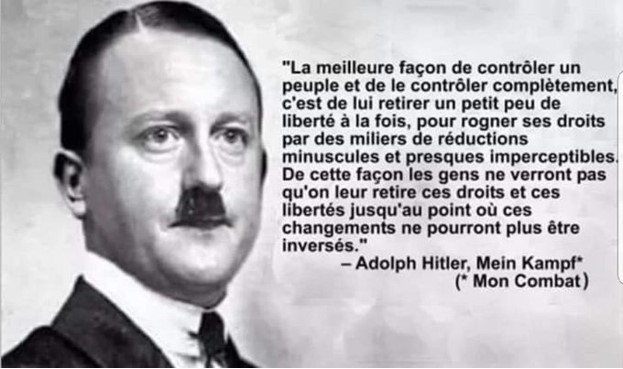 Extrait de "Mzin Kampf" d'A. Hitler