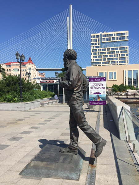 Statue de Soljenitsyne à Vladivostok 