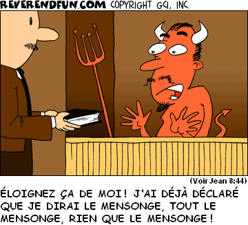 Diable père du mensone