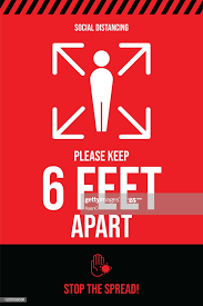 Distanciation sociale: 2 mètres ou 6 pieds