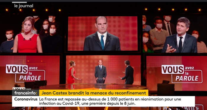 — Capture d'écran Molotov Franceinfo - 29 Avril 2020 —