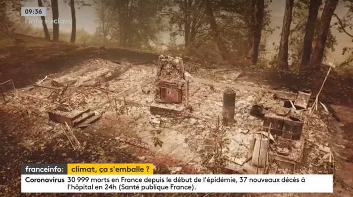 Maisons détruites en Californie pendant les incendies dde Septembre 2020