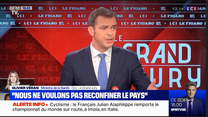 — Capture d'écran Molotov BFMTV - 27 Septembre 2020 —