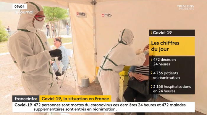 — Capture d'écran Molotov Franceinfo - Novembre 2020 —