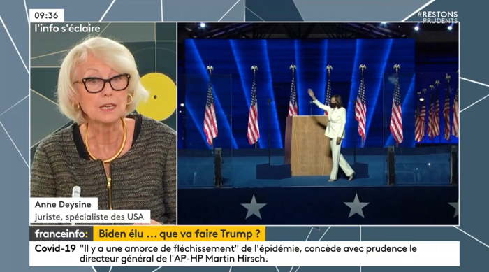 — Capture d'écran Molotov Franceinfo - 9 Novembre 2020 —