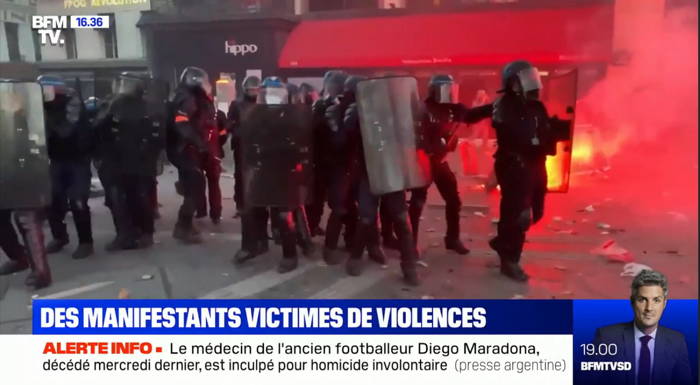 — Capture d'écran Molotov BFMTV - Novembre 2020 —