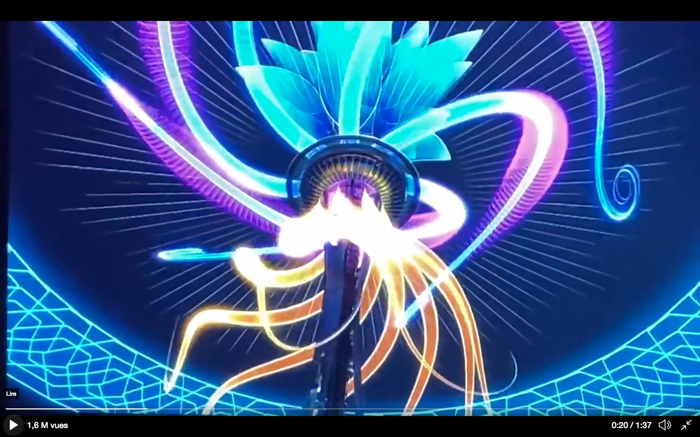 Animation de la Space Needle en fin d'année 2020  