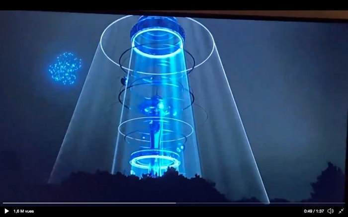 Animation de la Space Needle en fin d'année 2020  