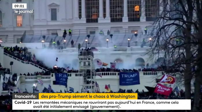 — Capture d'écran Molotov Franceinfo - 6 Janvier 2021 —