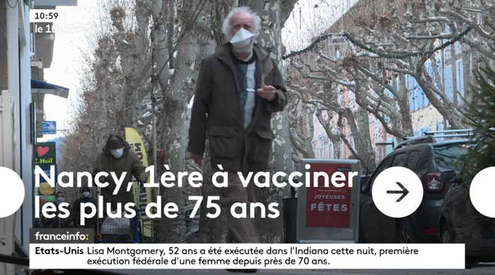 — Capture d'écran Molotov Franceinfo - 6 Janvier 2021 —