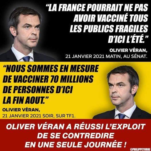 Contradictions d'O. Véran