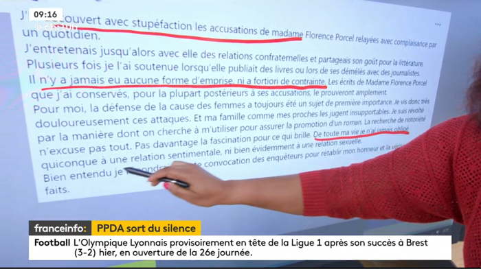 — Capture d'écran Molotov: Franceinfo — Février 2021  —