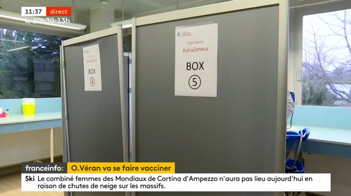 — Capture d'écran Molotov: Franceinfo — Février 2021  —