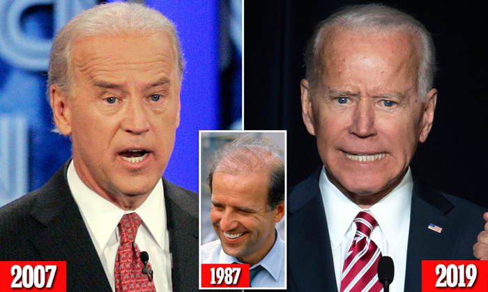 J. Biden en 1987, 2007 et 2019