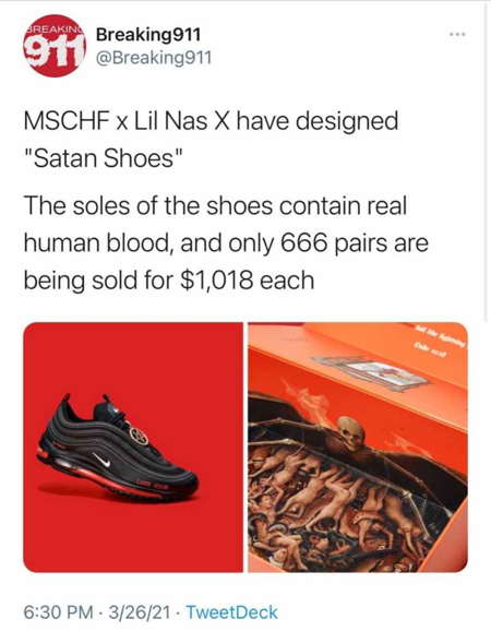 Satan shoes