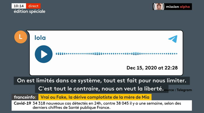 — Capture d'écran Molotov Franceinfo - Avril 2021 —