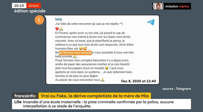 — Capture d'écran Molotov Franceinfo - Avril 2021 —