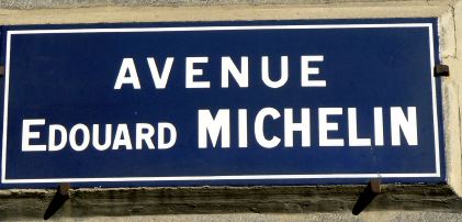 Plaque de rue E. Michelin