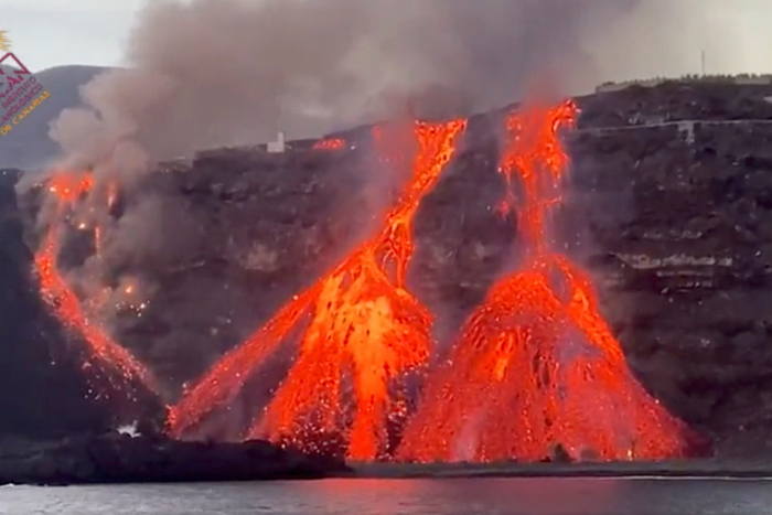 Eruption violente du volcan à La Palma