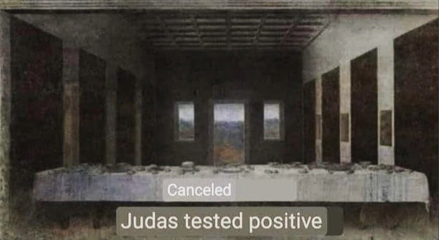 Annulation de la Cène

Judas testé positif