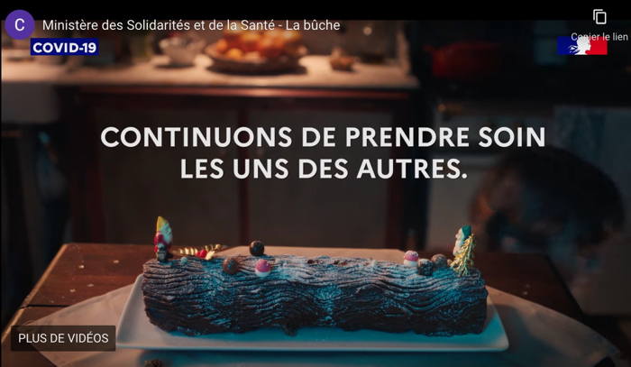 Distanciation: spot publicitaire du Ministère des Solidarités et de la santé