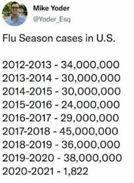 Cas de grippe saisonnière aux USA